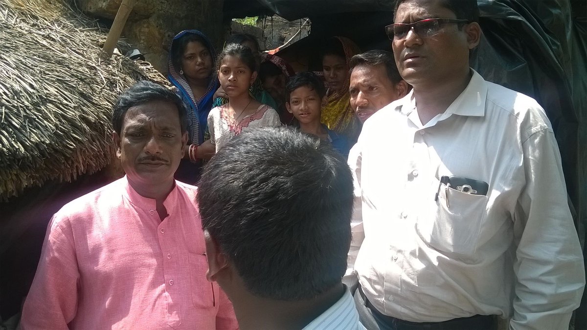 INCOdisha's tweet photo. Fact finding team of pradesh SC Department visits family of Late Gagan Bhoi in Aitalanga village, Balipatna #Khurda https://t.co/xXdx1R8Qbp