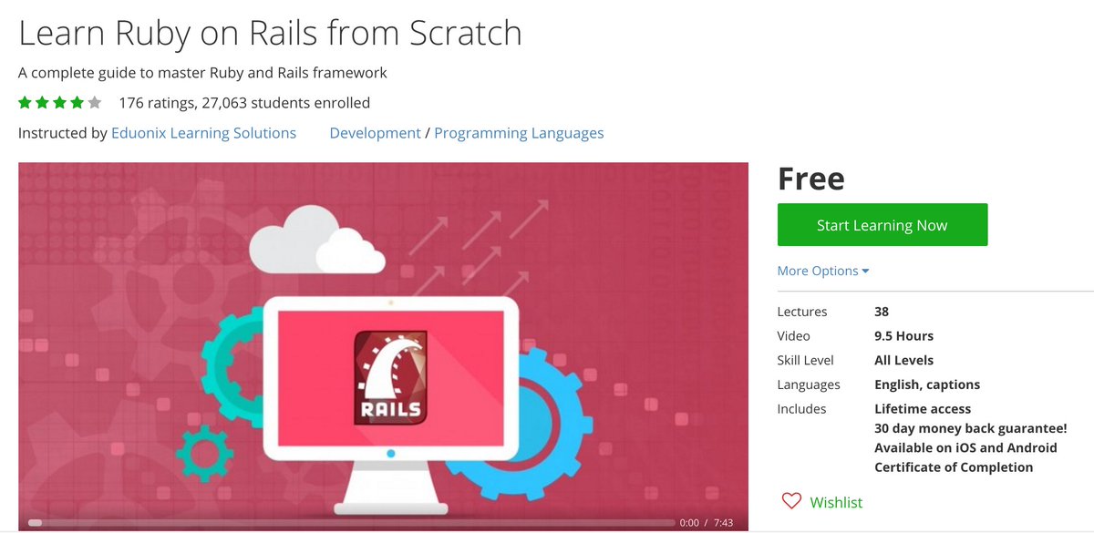 i_am_programer's tweet image. Learn Ruby on Rails from Scratch
☞ on.codek.tv/VkO9C_O2g

#learnruby #programming #development