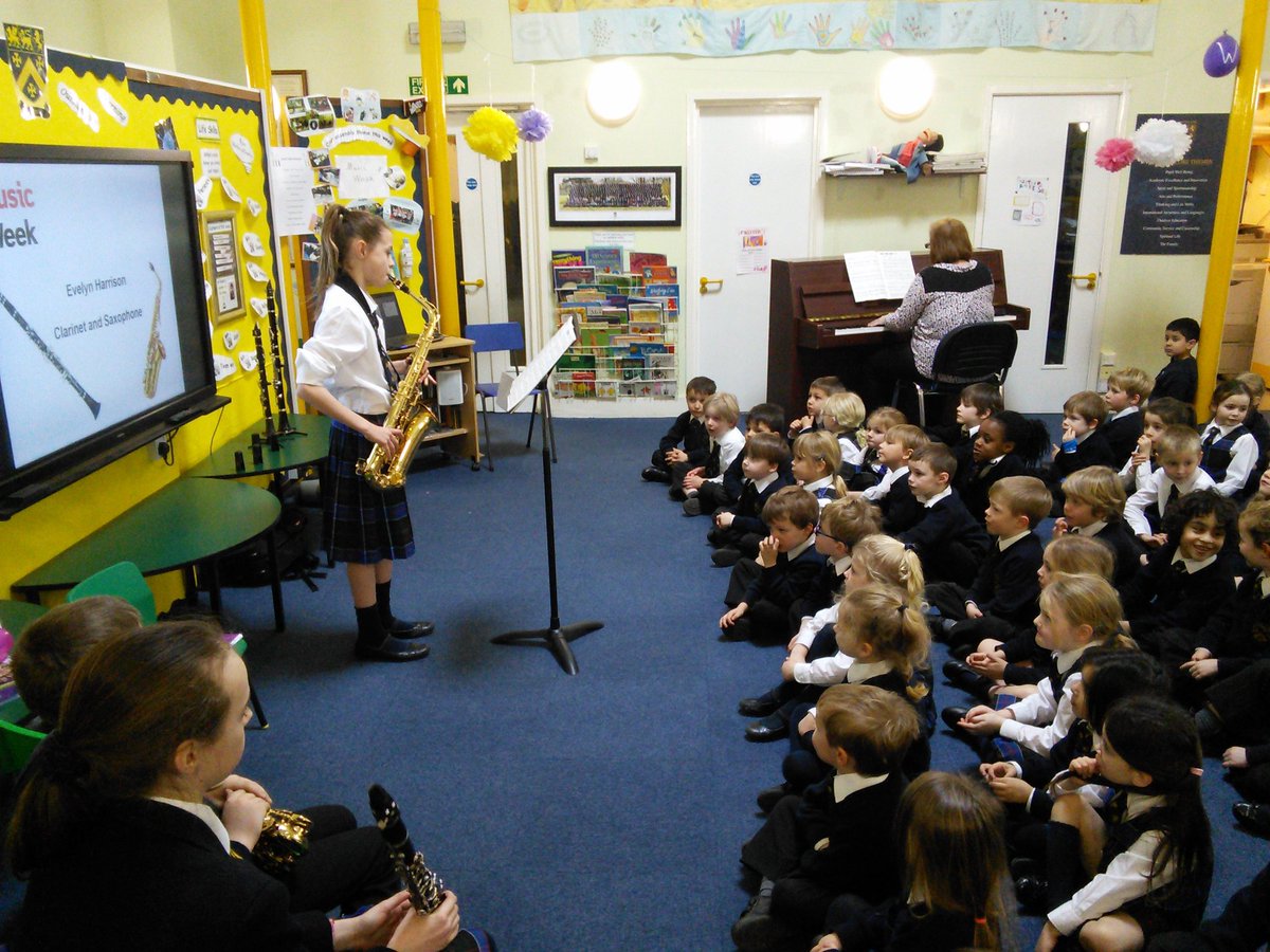 Clarinet and saxophone inspiration expertly demonstrated by Mrs Harrison and some Prep school pupils <a href="/HandcrossPark/">Handcross Park</a>