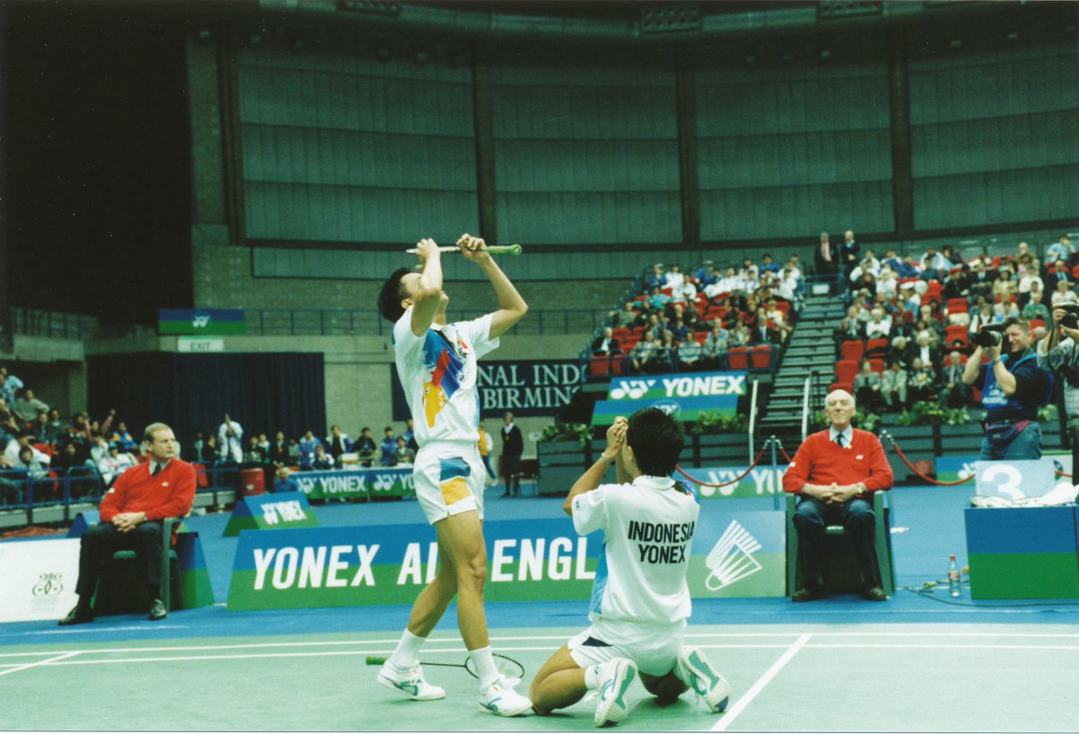 YonexAllEngland's tweet photo. Happy birthday to our VIP hospitality speaker and Olympic gold medallist Rexy Mainaky! #YAE16 https://t.co/D6cDHtLIER