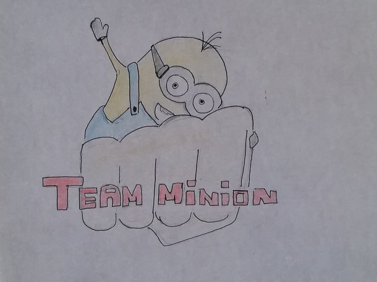 groupe3a1's tweet photo. Voici notre logo  la team minion 👊☺ #Morgane https://t.co/v6vuUHi2rl