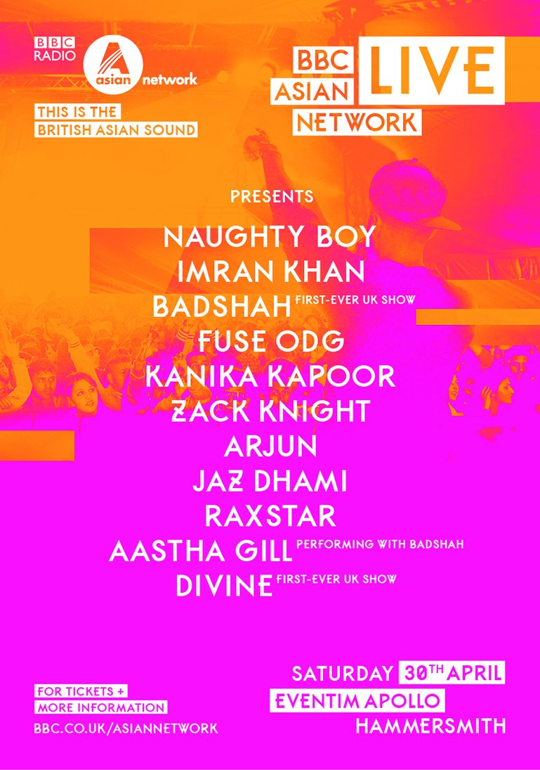 bbcasiannetwork's tweet photo. IT'S HERE! We're proud to announce the line-up for the landmark #AsianNetworkLive  
https://t.co/xRHBxrcrWb 👊 https://t.co/PNqm8zxlJ3