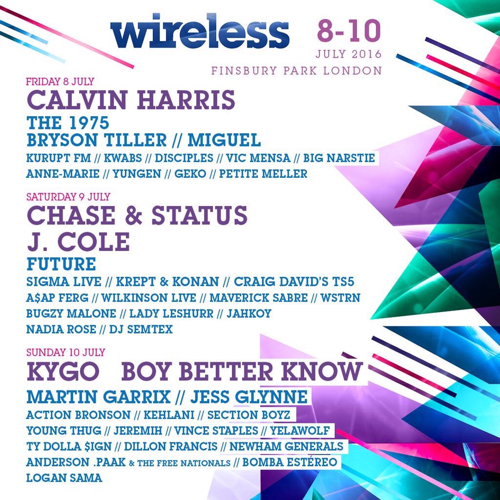 ticketlistapp's tweet photo. @WirelessFest line ups revealed! #bbk #LadyLeshurr #craigdavid #BrysonTillervibes #bignarstie #bass #ticketlist https://t.co/HBMP1A3lCa