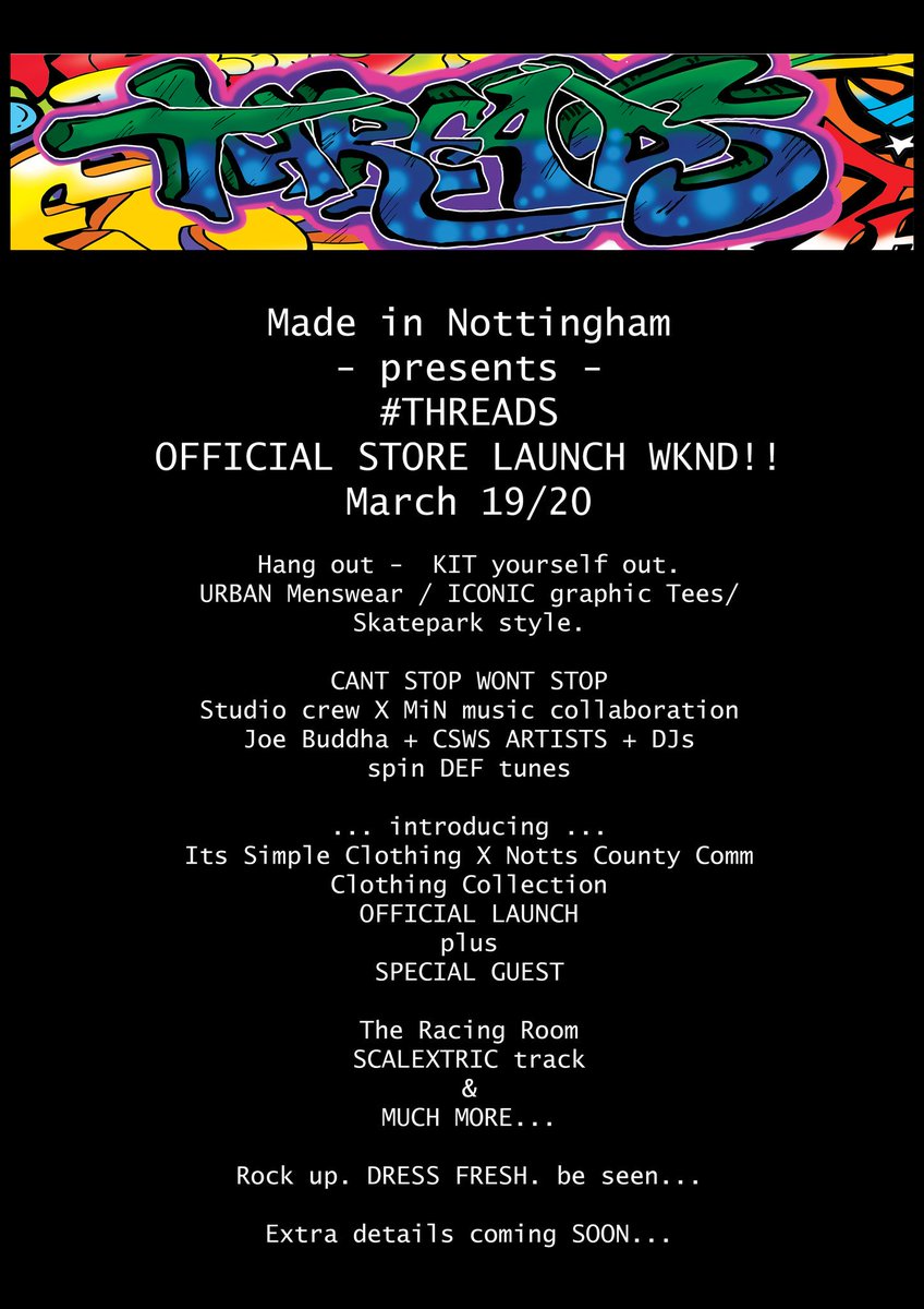 Madein_Nottm's tweet photo. VIP invite @CQNottm legends @COB_Notts @OneBCClothing @HockleyRocks @HELLOCAVOLOGY @SneintonMarket @beesmakehoneycc https://t.co/TxR9QfoHJf
