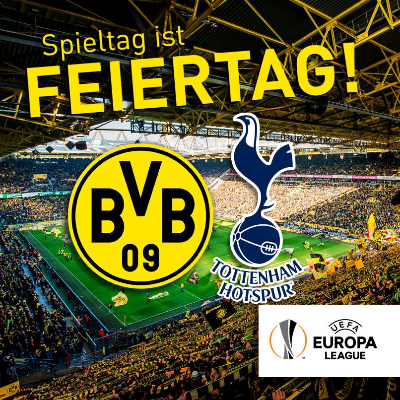 BVB's tweet photo. BORUSSIA DORTMUND INTERNATIONAL! 💛⚽️ #bvbtot #UEL #feiertag https://t.co/ISfhqI1SHL