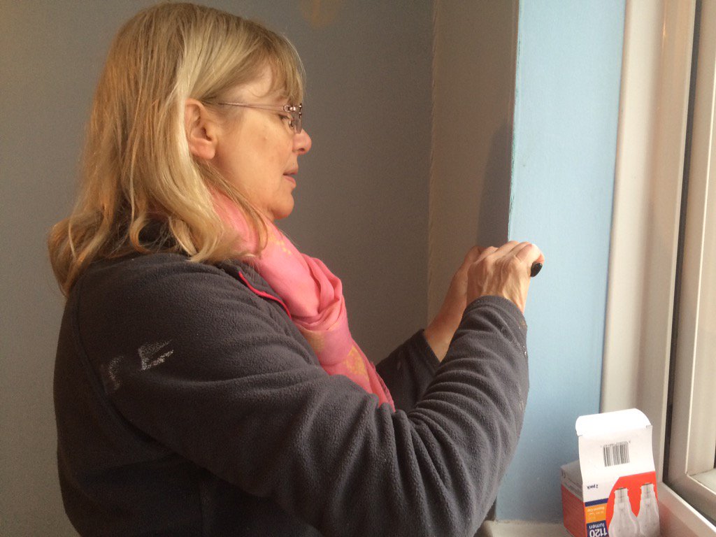 Volunteers hard at work to transform a house in East #Hull for veteran with PTSD. <a href="/hull4heroes/">Hull 4 Heroes</a>