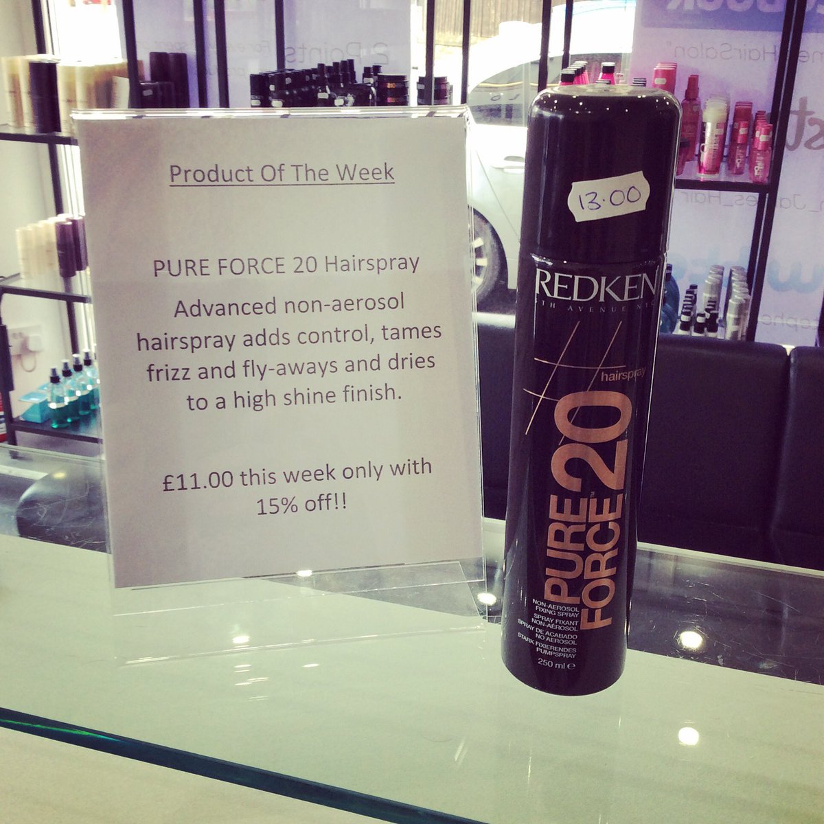 StephenJHair's tweet photo. Our product of the week is our #redken pure force hairspray! £11 this week only! #sjhair #productoftheweek https://t.co/Ii6ujyYAKm
