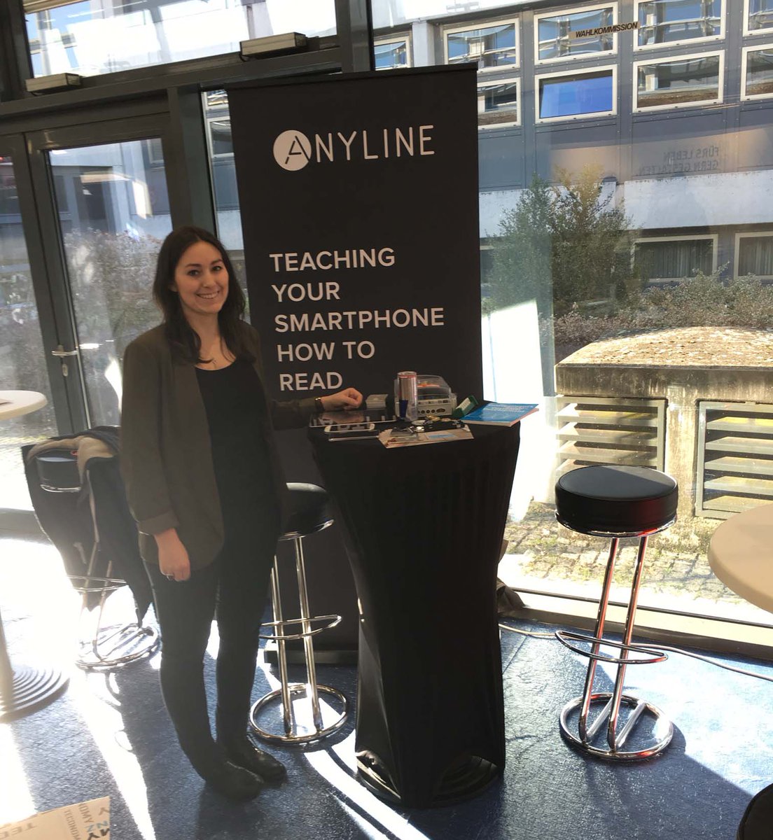 anyline's tweet image. Today we&apos;re at #teconomy Linz - stop by and say hello! :D #mobileOCR #jointheteam #hiring