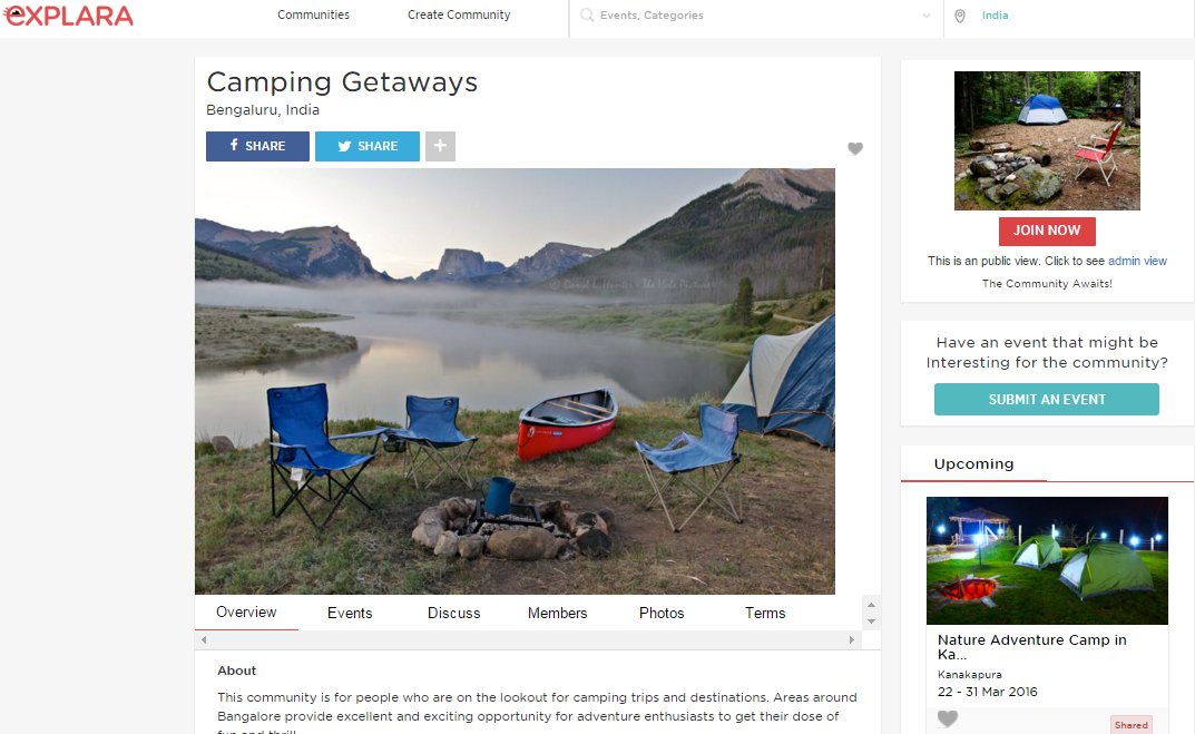 ExplaraHub's tweet photo. Meet Campers, share your #camping experiences &amp; check out camping destinations at https://t.co/n6kyd90q9z #ExHub https://t.co/QCCfY2aRHj