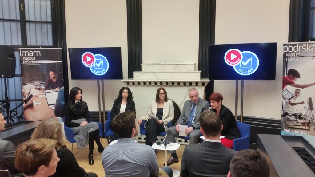 CroMignonka's tweet photo. Poduzetnici, Zagrebacka banka trazi vase dobre ideje! @zabaINFO #MojZabaStart2016 https://t.co/zTy3go7WA2