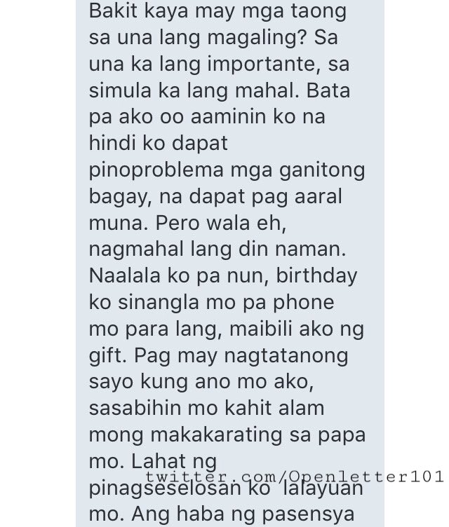 Openletter101's tweet photo. XXVI: "An open letter to the guy who love you... at first.💘" https://t.co/2abMD9tumY