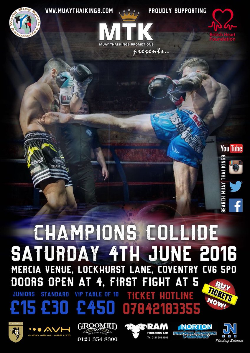 TpmSecurity's tweet photo. TPM security. Security providers for the champions collide event. First of many more to come. #muaythaikings https://t.co/FbTUNGfl30