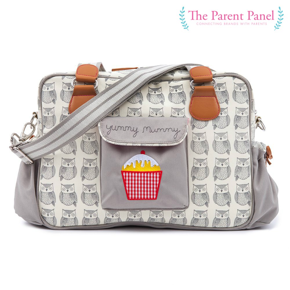 TheParentPanel's tweet image. Yummy Mummy Wise Owl Changing Bag from @PinkLiningUK , we absolutely love the design! #ParentPanel #PinkLining
