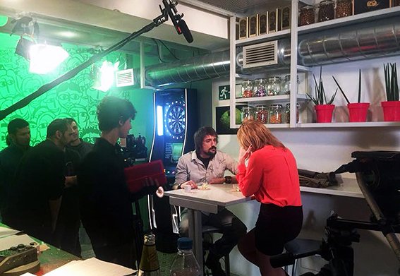 ¡Luces camera acción! Fotos del #rodaje en Chile23 para que será el #cortometraje #CITA2 dirigido por Rafa Gonzalez