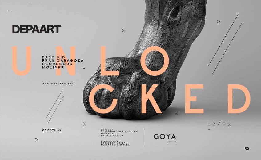 ¡Este sábado volvemos con la artillería pesada! <a href="/depaart/">Depaart</a> Unlocked junto a <a href="/EasyKid_/">Easy Kid</a> <a href="/molinersound/">Moliner</a> &amp; <a href="/be_georgeous/">Georgeous</a>