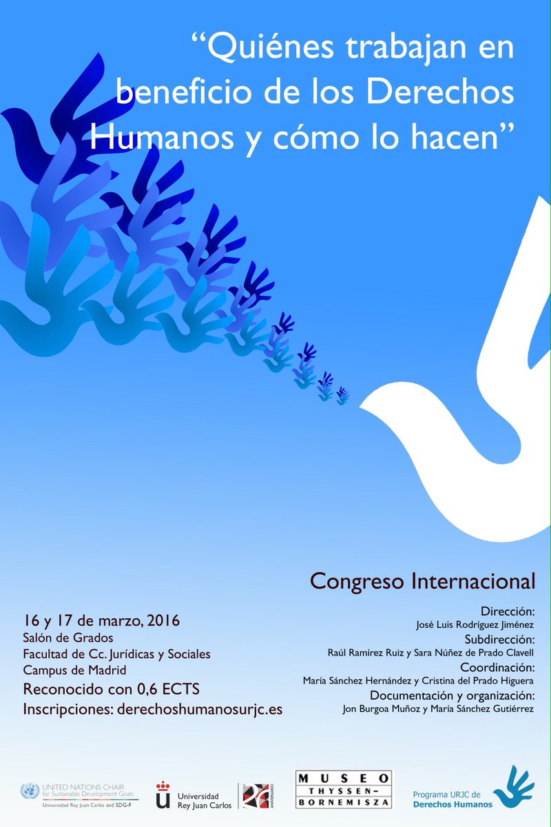Congreso Nacional sobre los DDHH, para inscribiros pinchad aquí docs.google.com/forms/d/1_cKQ9…
