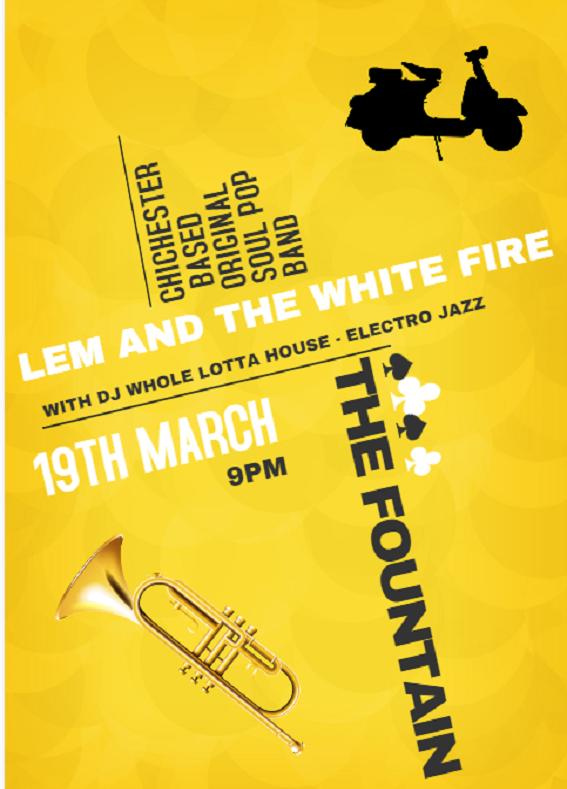 lemwhitefire's tweet image. NEXT SHOW @Chifountain 19TH March @chichestermusic @BBCIntroSouth