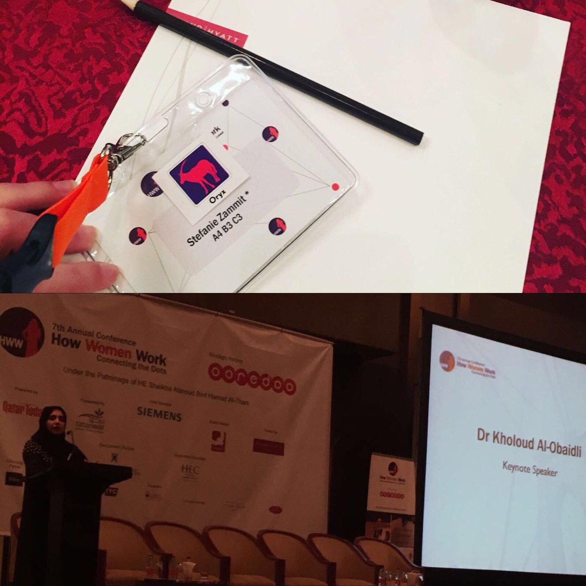 IntelQatar's tweet photo. IQ at the How Women Work conference.
Very interesting stories & inspirational women!
#hweqatar #intelligenceqatar https://t.co/R4YM4lKEiH