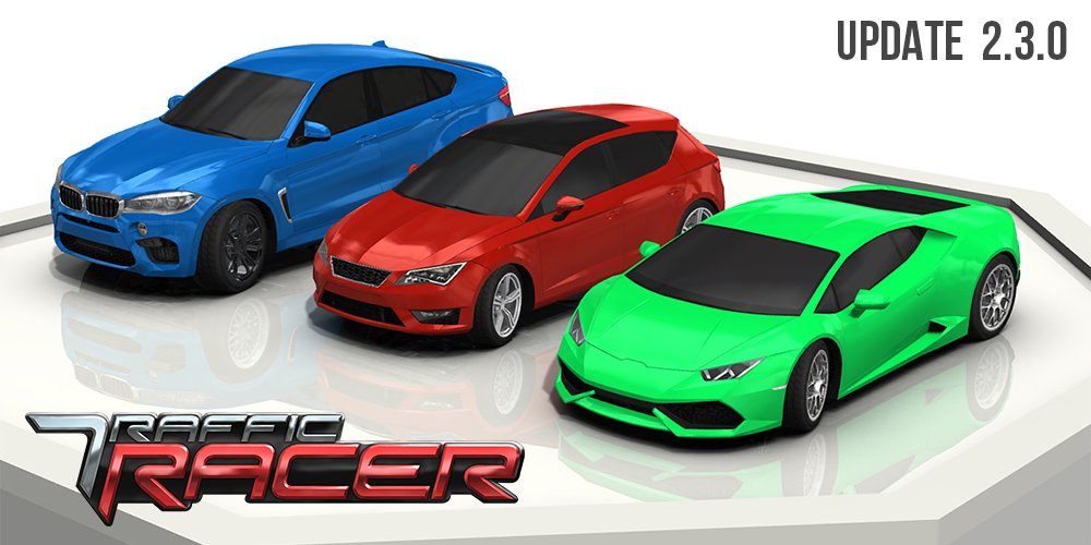 <a href="/TrafficRacer/">TrafficRacer</a> has been updated to v2.3 with new cars and some graphical updates #AppStore #GooglePlay #windowsphone