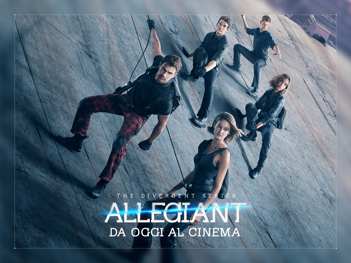 Eagle_Pictures's tweet photo. L'attesa è finita. Da oggi #Allegiant è al cinema in anteprima mondiale!
#DivergentSeries #Tris #Four https://t.co/4TWRsAyeyX