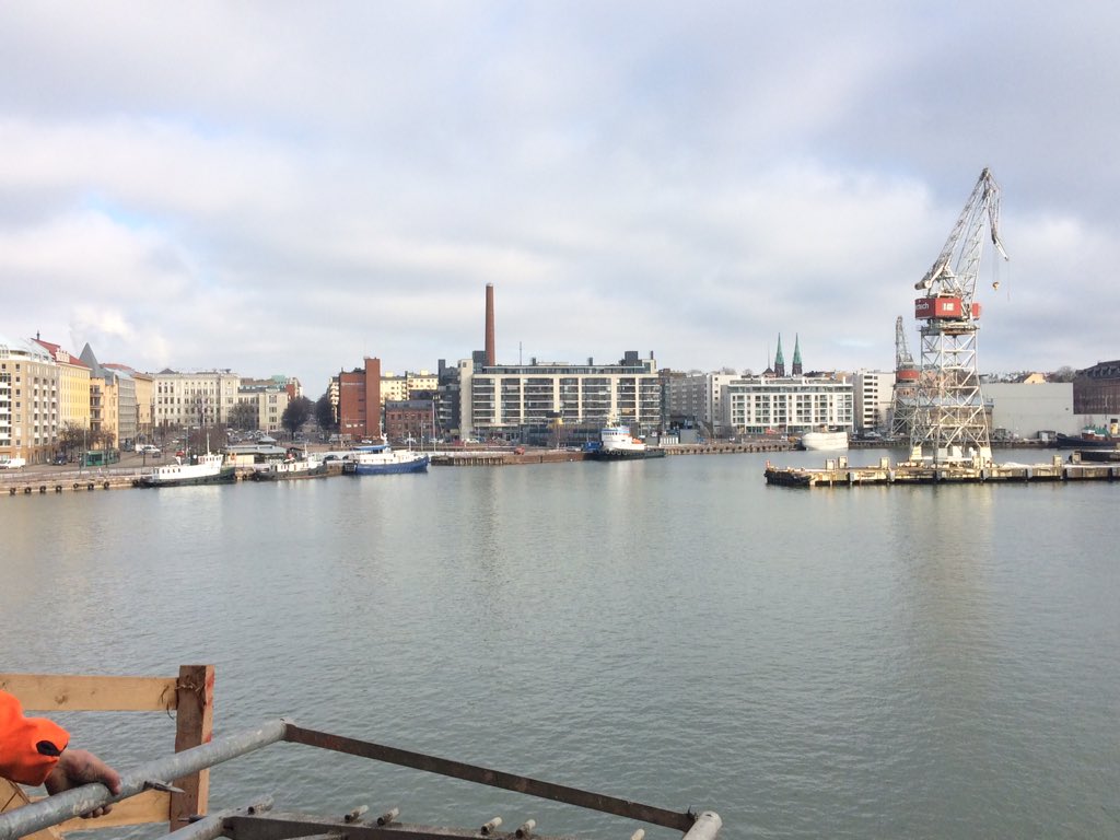 HeliKoivuniemi's tweet photo. View from the top of @clarionproject #Helsinki #jätkäsaari #finland https://t.co/w4iFAihDBz