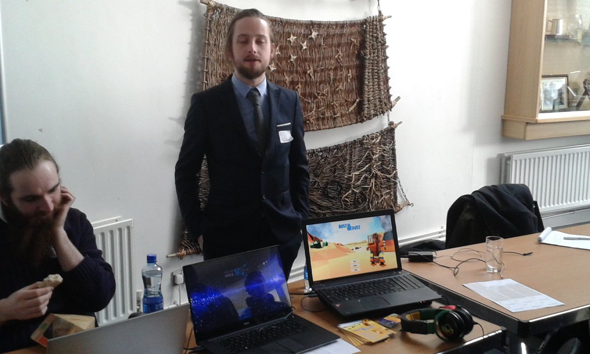 TeamSunbear's tweet photo. Showing off From the Verge to the Void &amp; @stophmchugh 's Rust &amp; Dust at @gamesfleadh https://t.co/DyzTqy3yw4