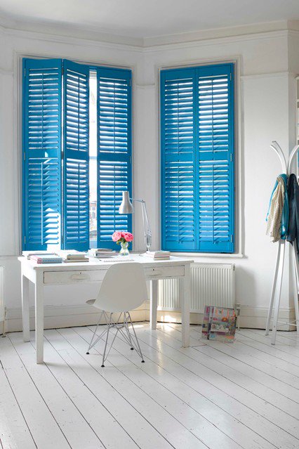 Phoenix1nterior's tweet photo. No-one said shutters needed to be a neutral tone #shutters #windows https://t.co/rifOslpjOu