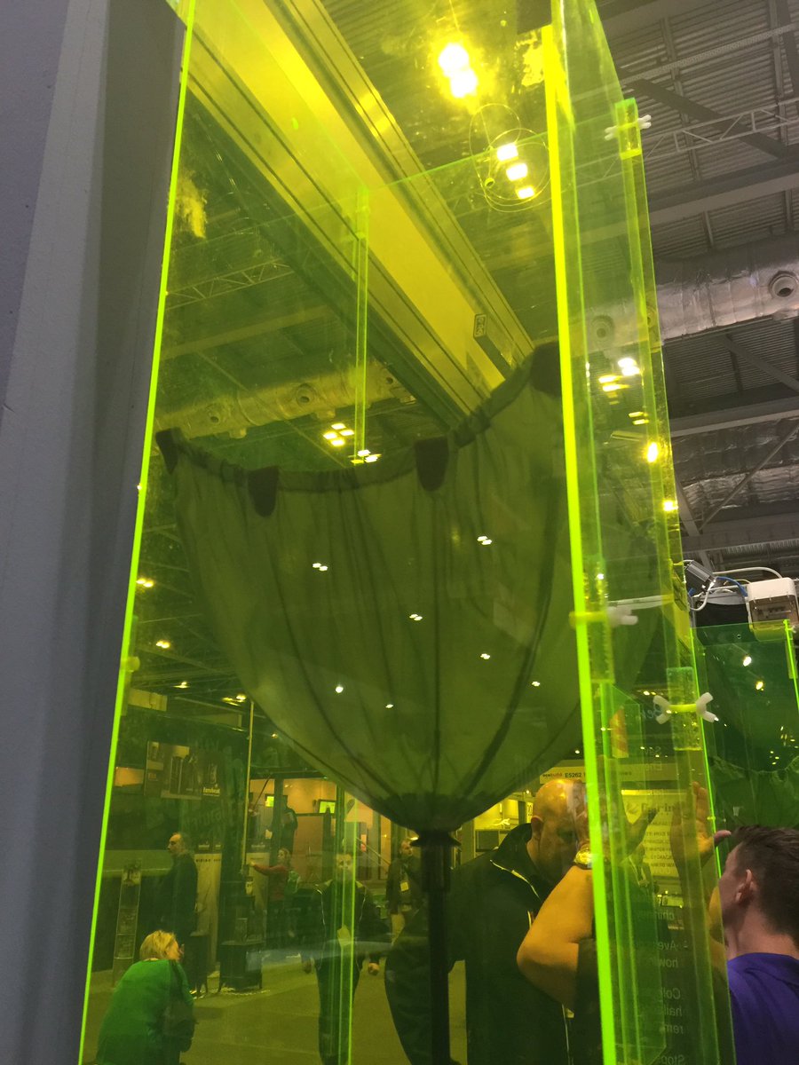 TonyMichaelTBC's tweet photo. The chimney umbrella by @_Chimella_ at @Ecobuild_Now https://t.co/5HXjXimSTn