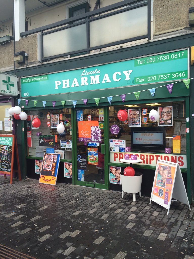 LincolnPharma's tweet photo. #NoSmokingDay Quit 2Day at Lincoln Pharmacy #towerhamlets #nhs #pharmacy https://t.co/gdjYCTqCLU
