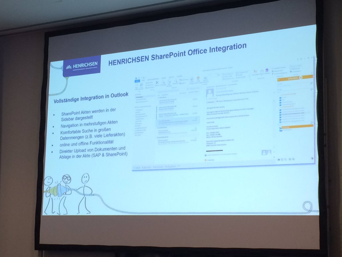 HENRICHSENECM's tweet photo. #Outlook Client zur optimalen Verknüpfung von Dokumenten aus #SAP #SharePoint in der #Sidebar #SAPSharePointDialog https://t.co/XAxDr7EUTl