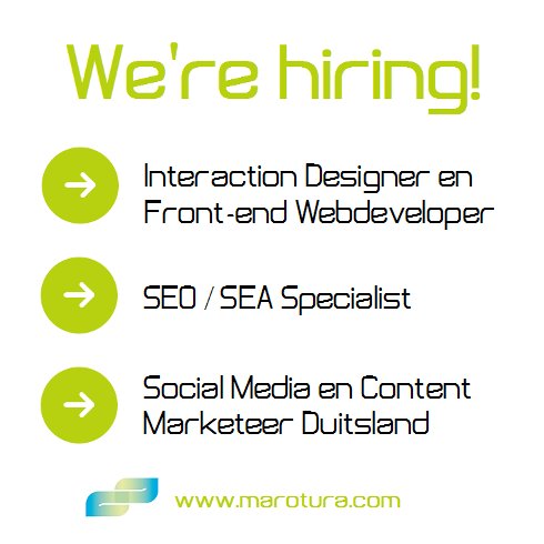 marotura's tweet photo. We blijven groeien daarom zoeken we nieuwe collega's. Bekijk onze 3 openstaande #vacatures: https://t.co/V5nZlFAuSH https://t.co/ZGMNUdkCHH