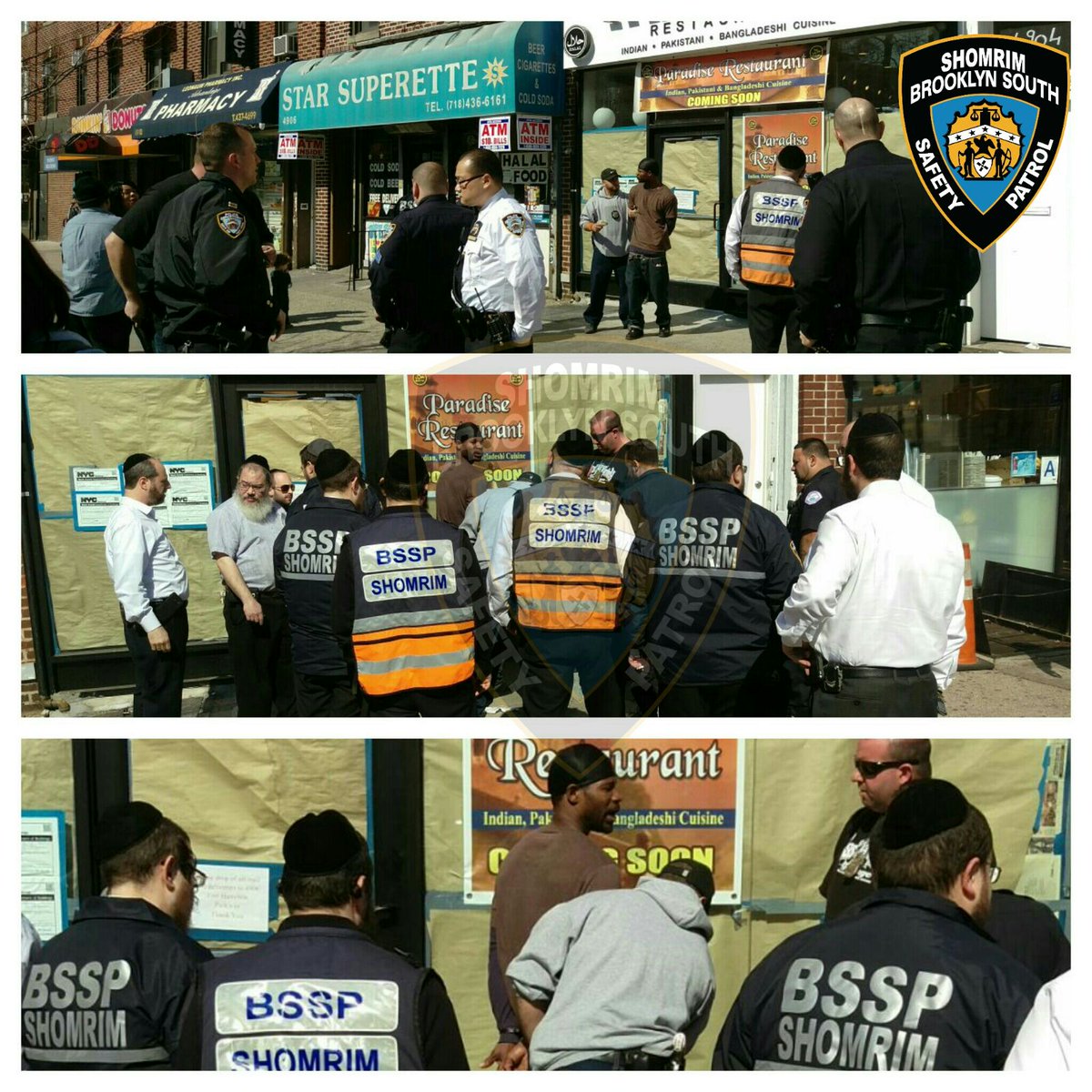 BPShomrim's tweet photo. .@NYPD66Pct thank you for keeping our community safe #teamwork #eyesandears https://t.co/AyQIMFo6op