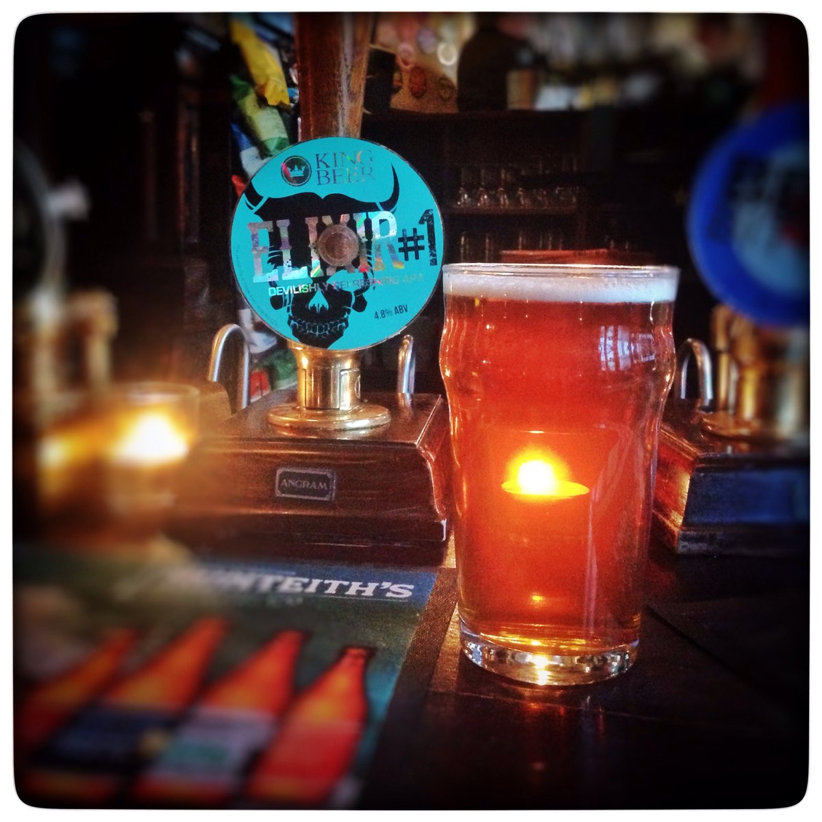 King, Elixir #1, 4.8% £4.15 @ The Quadrant. Verdict 9/10. A lovely strong hopped APA (shame about the price shock!)