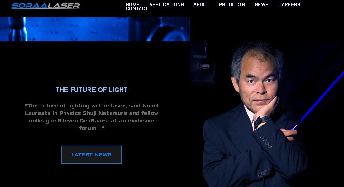 ForumLED's tweet photo. Pr. Nakamura, #NobelPrize laureate launch new company : @SoraaLaser to commercialize a new generation of #laserLED https://t.co/HiHN28nDYz