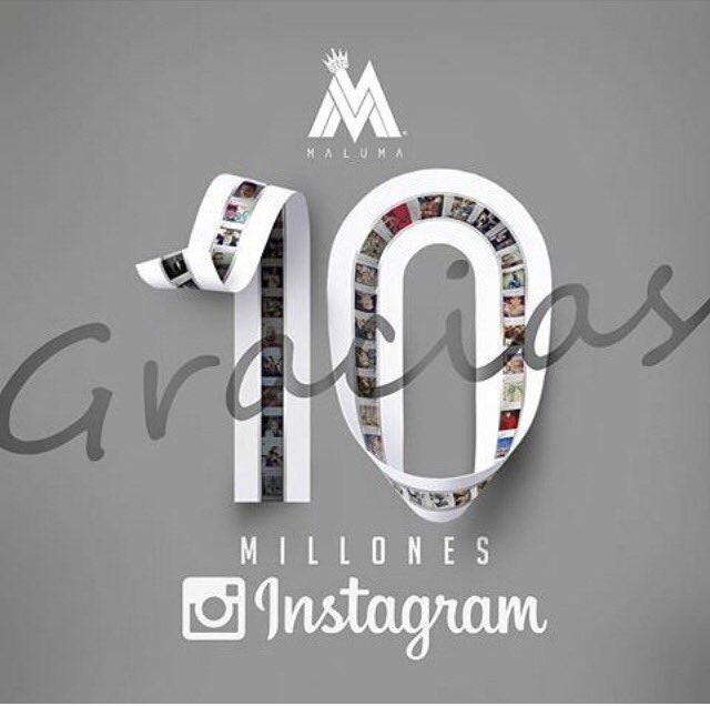 maluma's tweet photo. Gracias por tanto amor #Gracias10M https://t.co/6f4UiO3I6L