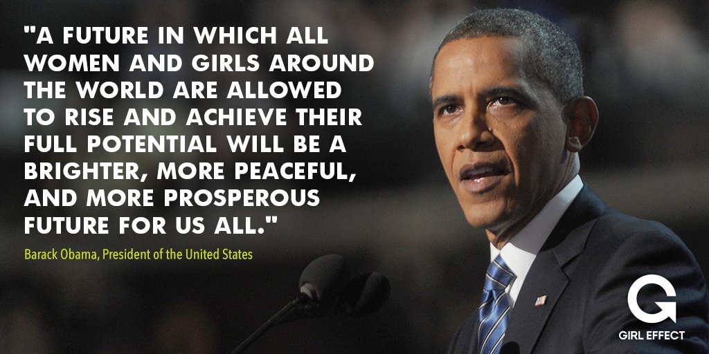 girleffect's tweet image. Hear, hear @POTUS 🙌 #HeForShe
whitehouse.gov/the-press-offi…