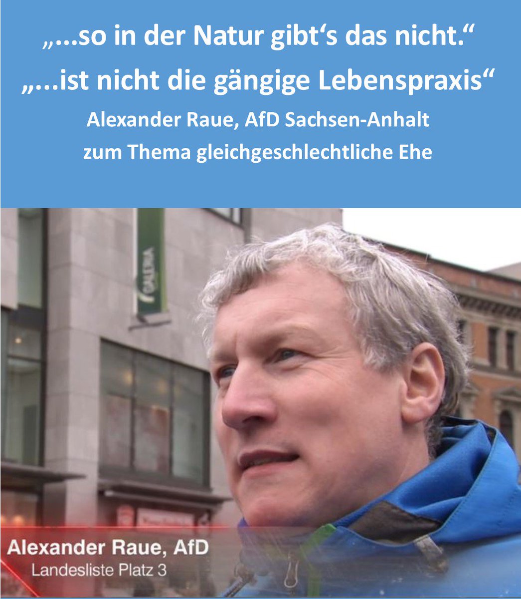 erfurtlacht's tweet photo. Ähm, ja is klar... Noch Fragen? #AfD #Raue #ltwlsa #ltw16 #noafd #NfDAP #ehefueralle #homophobie https://t.co/YS7tAVwB3m