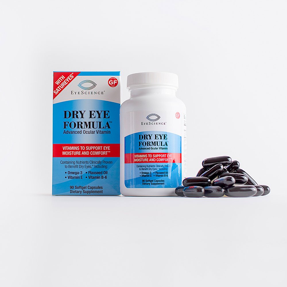 EyeScience® Dry Eye Formula offers fast, systemic, continuous comfort to your dry eyes.
