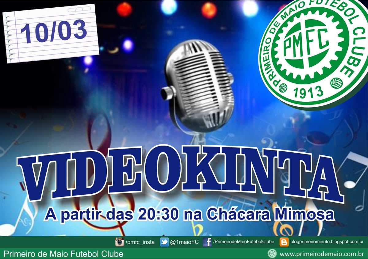 Solte sua voz na Videokinta...dia 10/03 na chácara mimosa