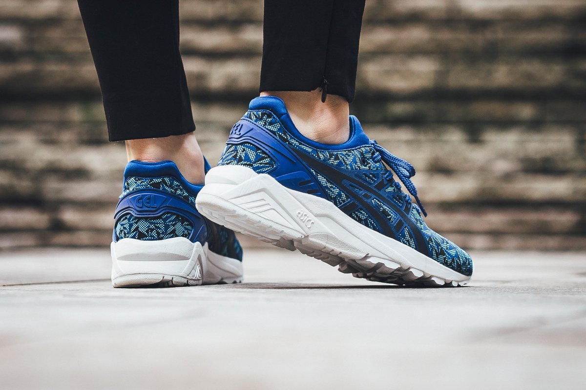 asics gel kayano trainer evo blue