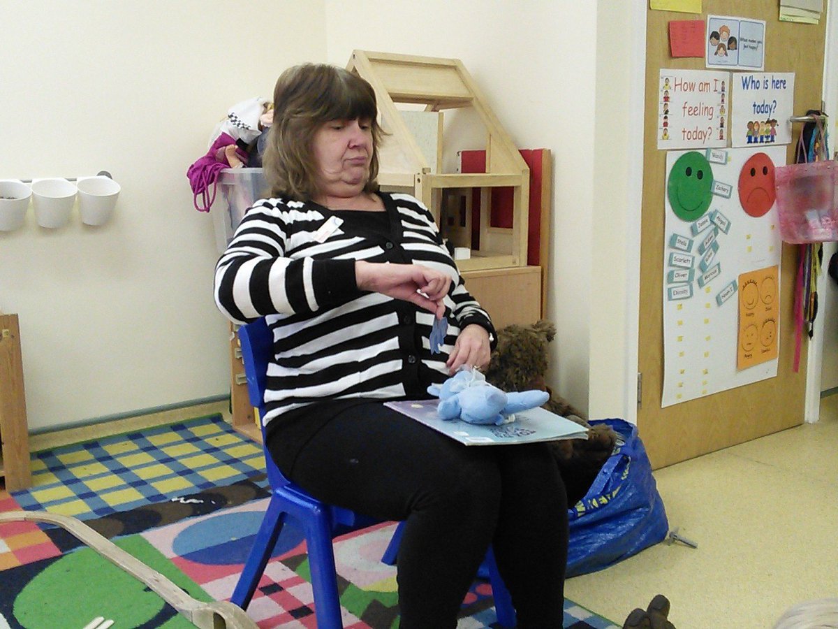 snapbroadwood's tweet image. Beep beep day, learning about road safety. #redmeansstop #stoplookandlisten #toadsroadcode