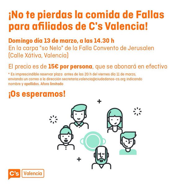CSAlicante_C's tweet photo. Este domingo a las 14:30 horas Comida #Fallas2016. 😀 https://t.co/GQPASZ6VAr