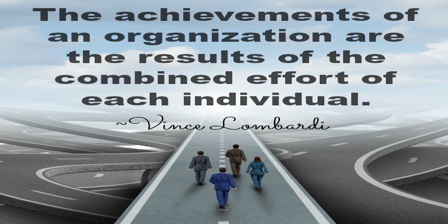 heatllc's tweet image. The achievements of an organization are the results of the combined effort of each individual. ~Vince Lombardi
