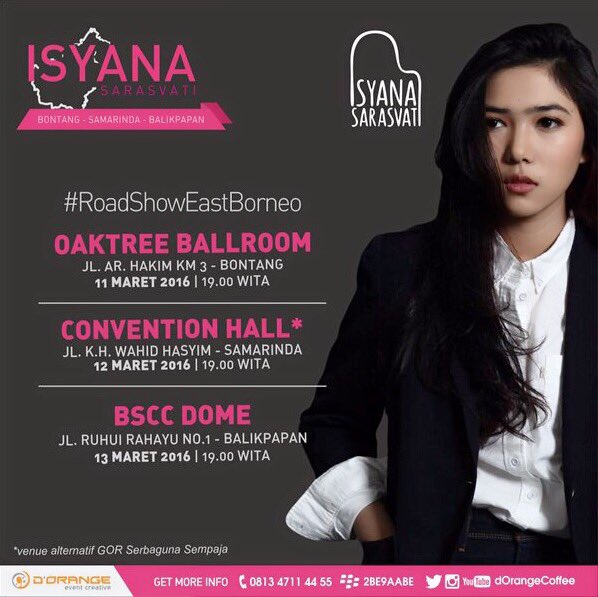 isyanasarasvati's tweet photo. 2 hari menuju #IsyanaSarasvatiRoadShowEastBorneo https://t.co/BsKnsU9ZaW