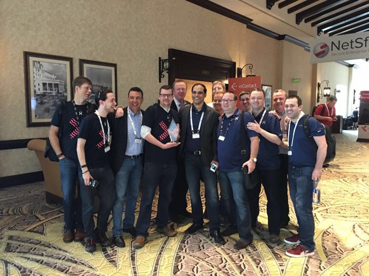 CafeXAI_'s tweet image. All the hard work has paid off. #Cafex wins @enterprisecon Best in Show!!!! #LaunchCafex #EC16