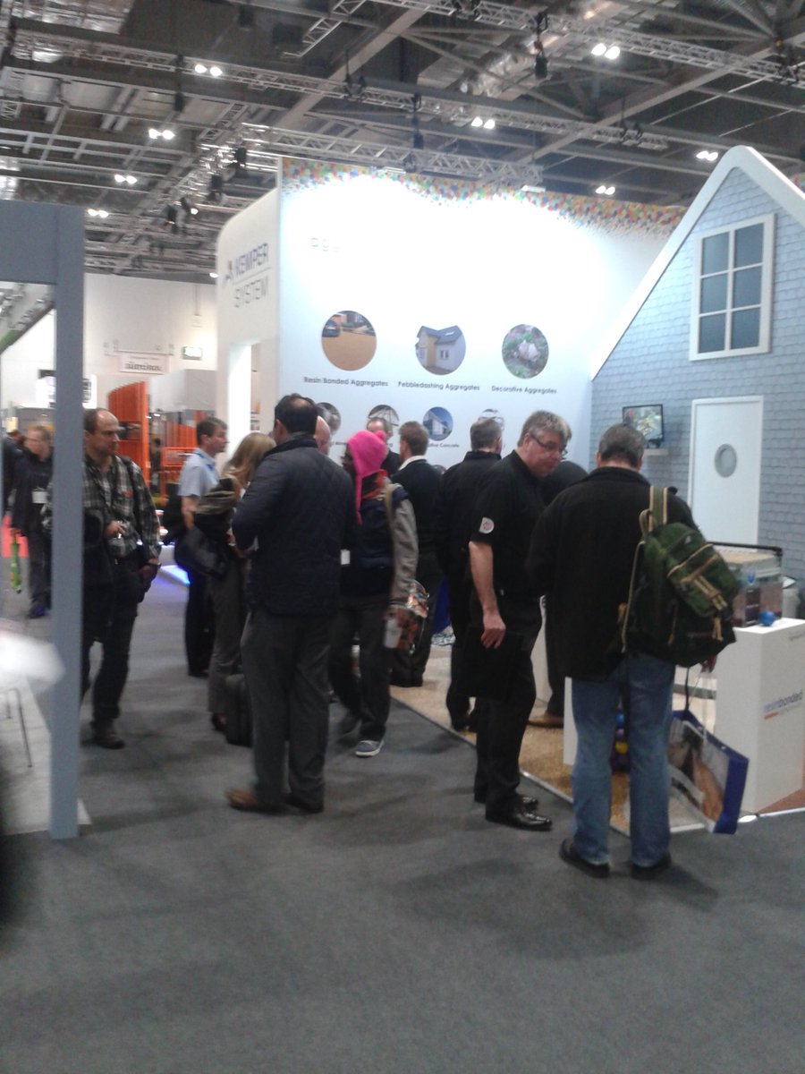 Come and see our live resin bound demonstation @Ecobuild_Now, we're at Stand:E5094! You won't be disappointed!