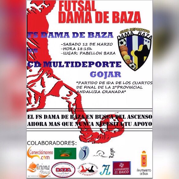 davidsbautista7's tweet photo. Un Rt ayuda, necesitamos llenar este sábado (18:15) el pabellón! 
Vamos Dama! ⚽️⚽️⚽️ https://t.co/pB7OqL1FvJ