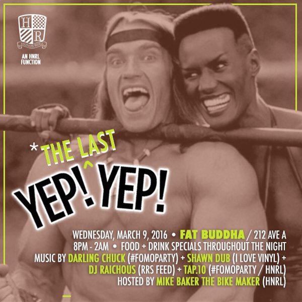 raichous's tweet photo. The last official #Yepyep happy hour tonight at Fat Buddah! @shawndub @darlingchuck @tap10 @bikemaker y moi! https://t.co/f7oPS6clPJ