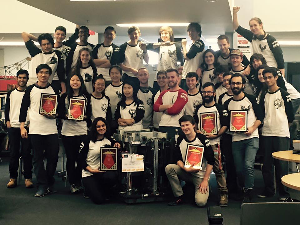VanierRobotics's tweet photo. Our 2k16 "Never Say Die" Robotics Team :-) #Pythagorium2016 #robocrc https://t.co/ShqkZvJVO7