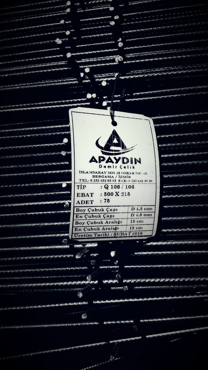 apaydindemir's tweet photo. Toptan Çelik Hasır İhtiyaçlarınızda, Bize Sormadan Karar Vermeyin.! satis@apaydindemircelik.com.tr - 0 232 632 39 39 https://t.co/oCMIhE6NAe